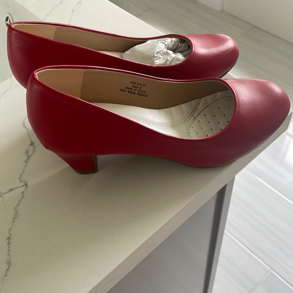 Beautiful low red heels